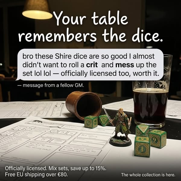 GMs going wild for licensed Tolkien dice