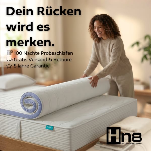 Spürbar besser liegen. Nacht für Nacht.