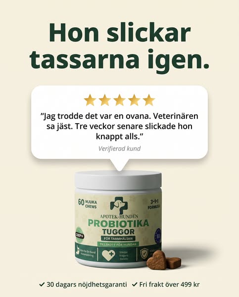 Hon slickar för att något är i obalans