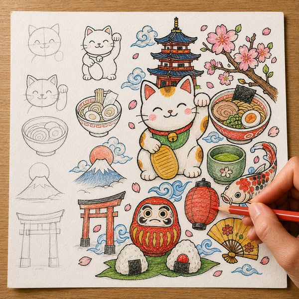 Learn The Art Of Japanese Kawaii Doodling