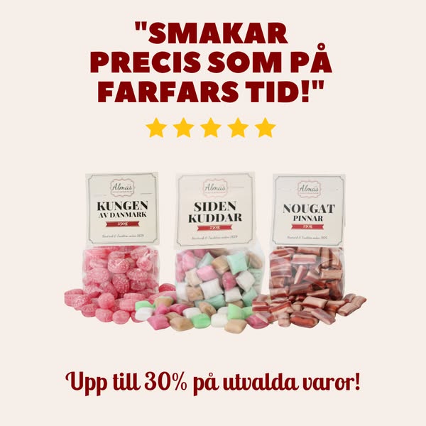 Spara upp till 30% på utvalda varor!