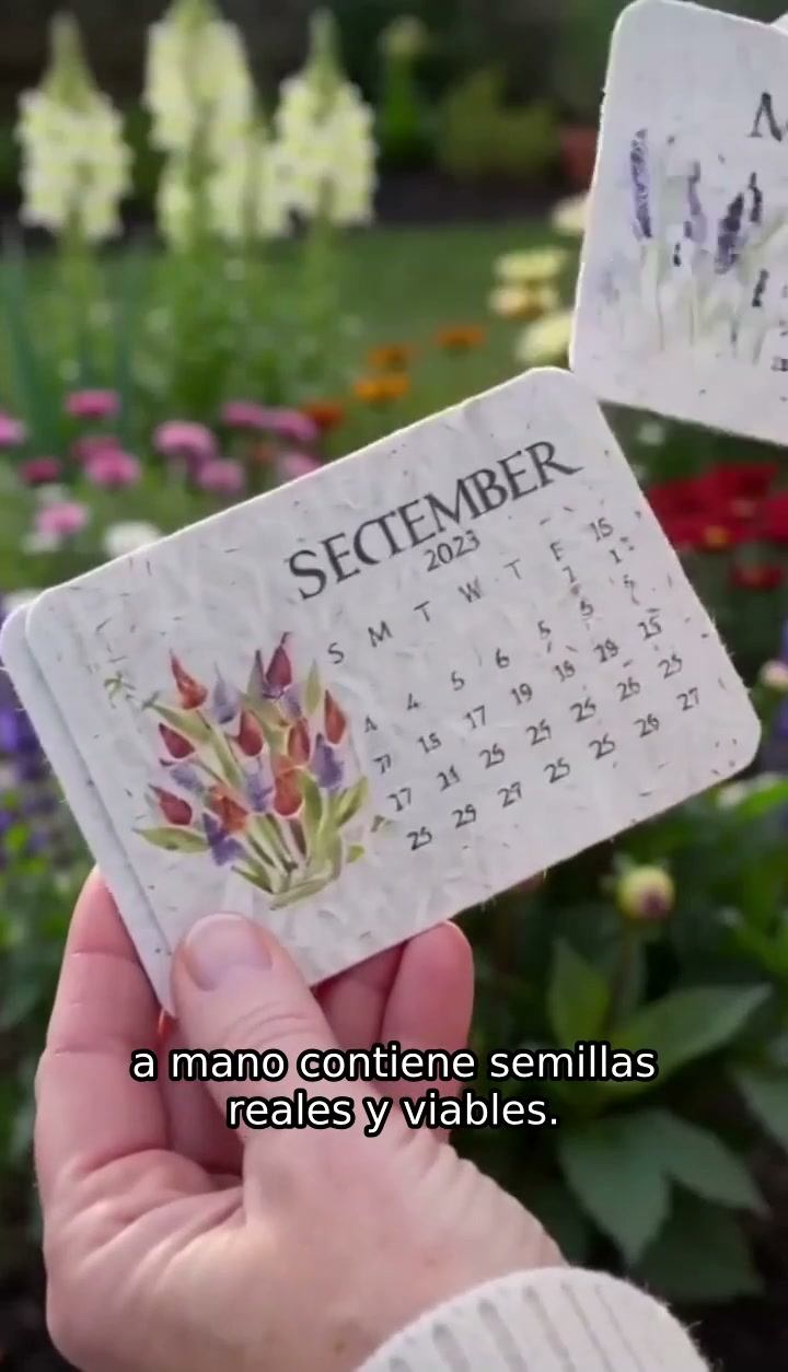 El calendario que florece contigo en 2027