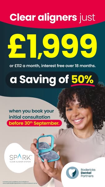 50% OFF SPARK CLEAR ALIGNERS