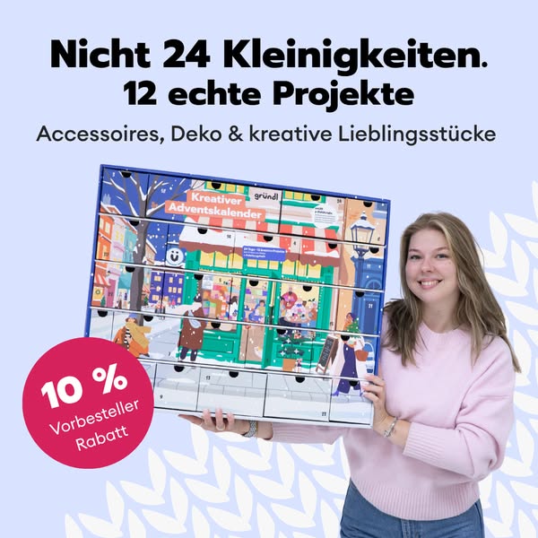 Kreativer Adventskalender zum Stricken & Häkeln