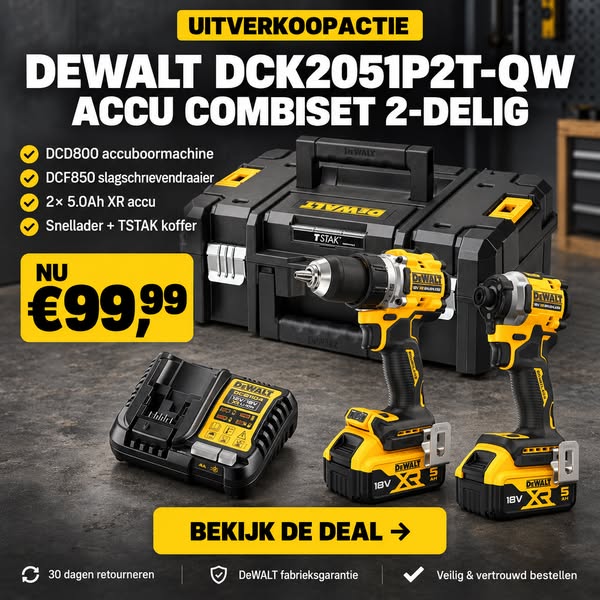 DeWalt Combiset NU €99,99