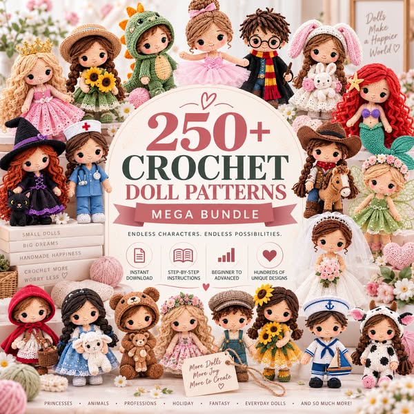 250+ Crochet Doll Patterns