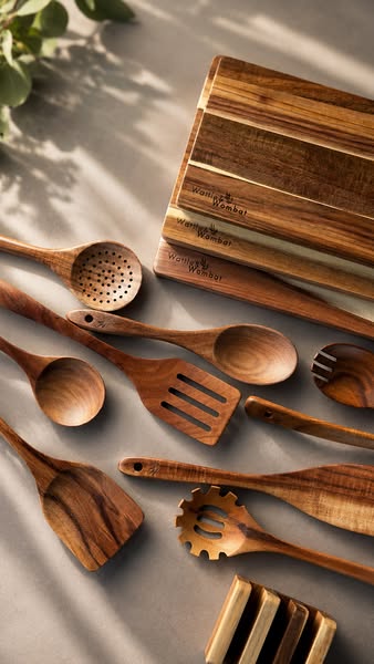 50% OFF Best-Selling Non-Toxic Teak Kitchen Utensils