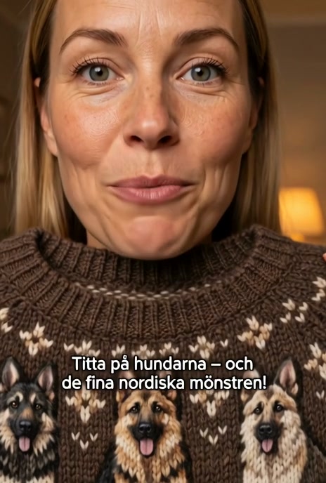Hundmönster | Nordisk höst-/vintertröja