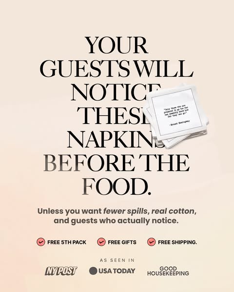 Cocktail Napkins That Start Conversation, 15% Off