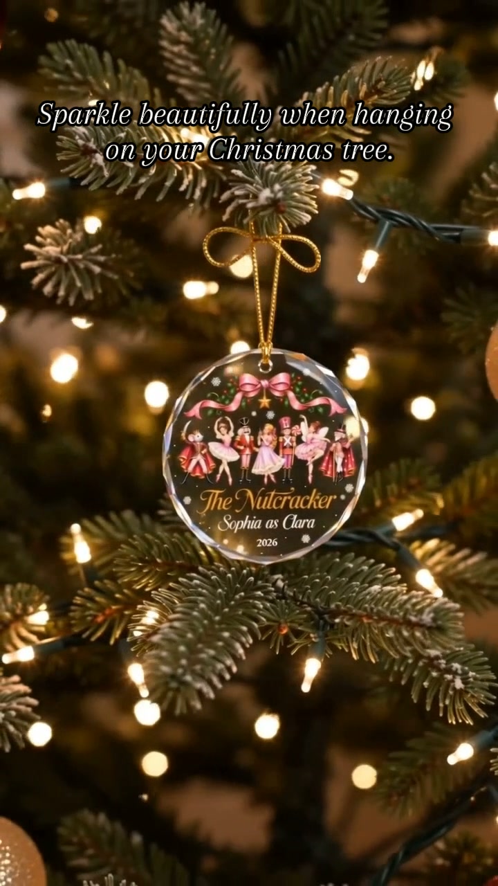 Personalized Ballet Crystal Ornament