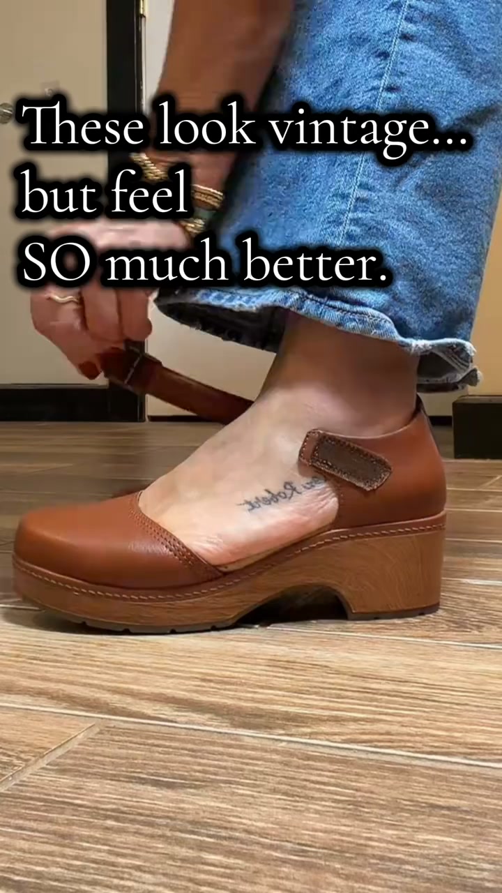 Step into Effortless Elegance: Adeline Leather Clogs