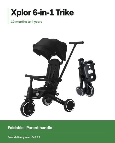 Xplor 6-in-1 Foldable Trike