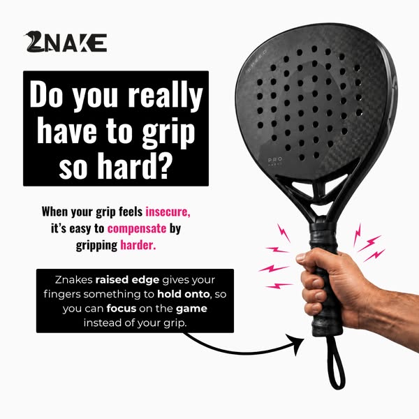 A good grip should feel secure without making you squeeze harder.