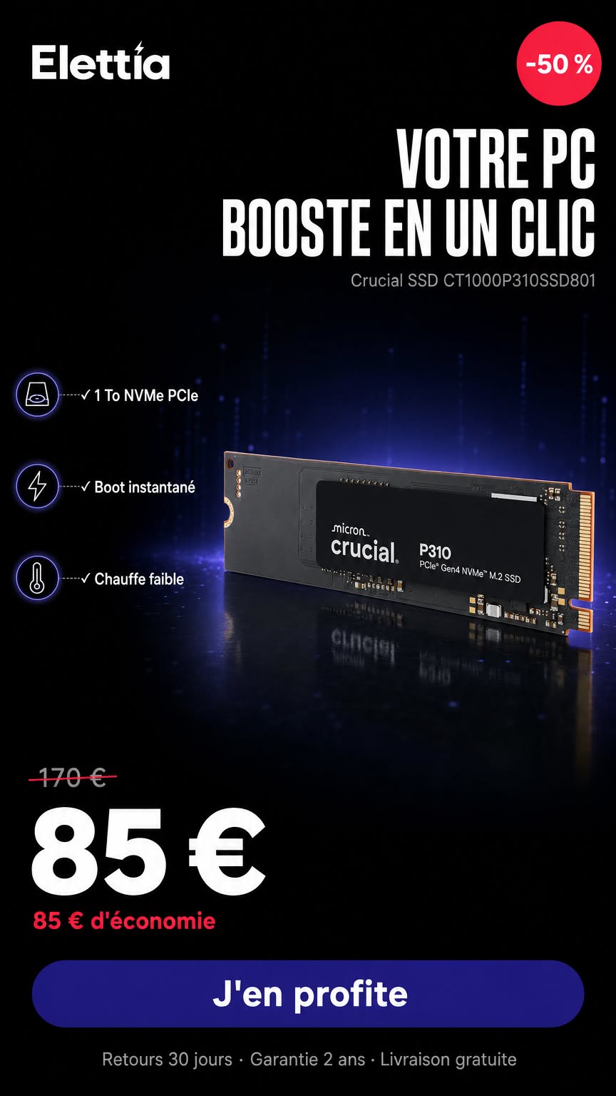 1 To NVMe à -50 %