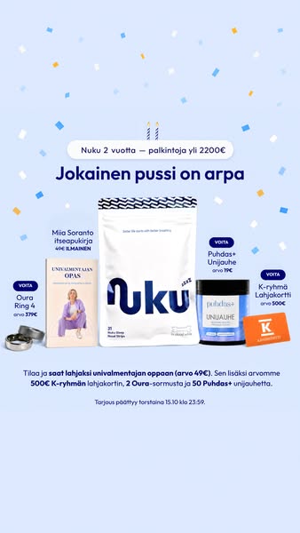Jopa -60 % alennus, päättyy torstaina