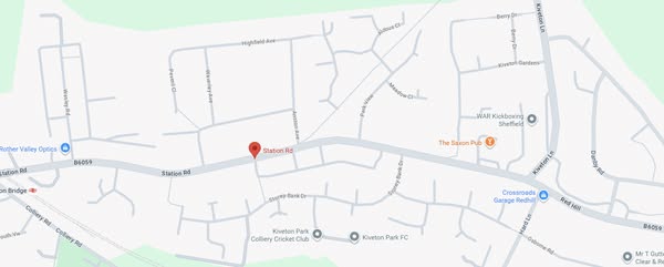 Roadworks in Kiveton Park.