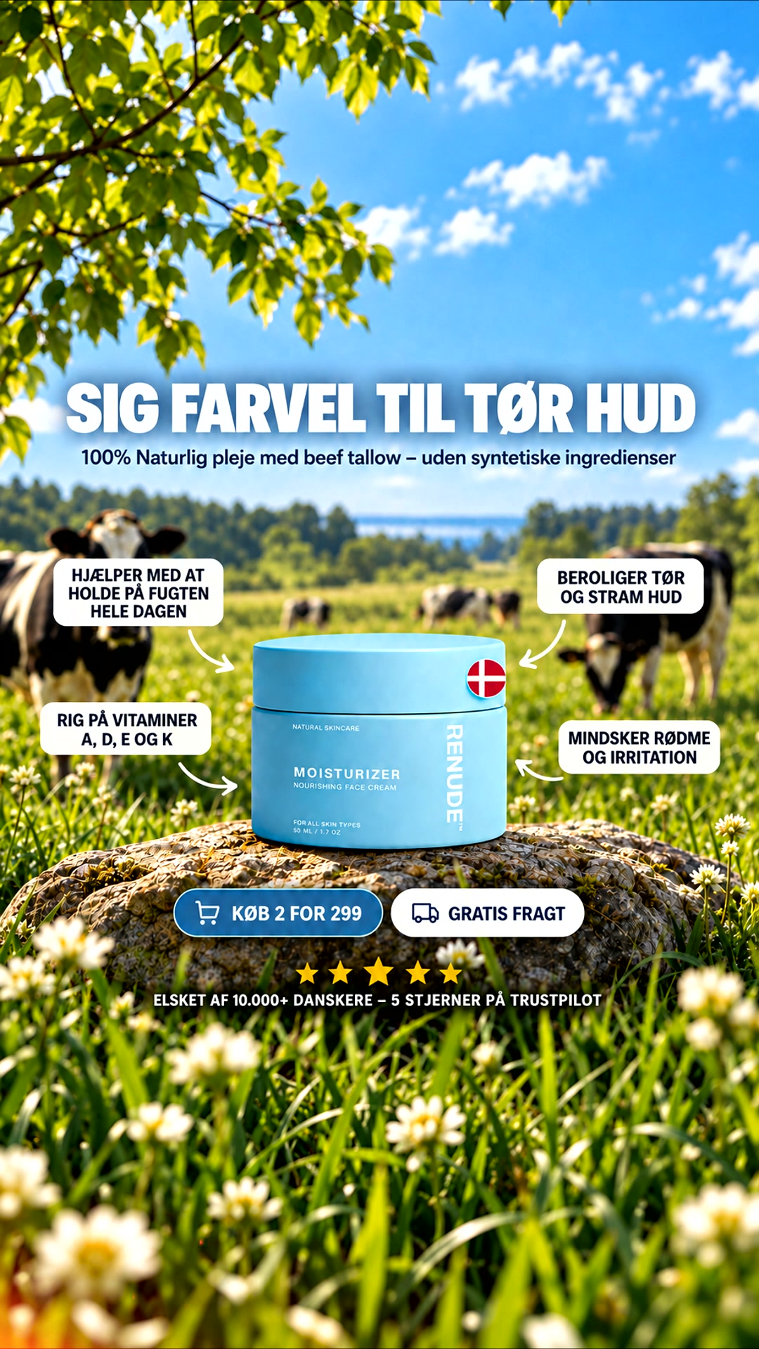 Naturlig Hudpleje Til Tør Hud | ELSKET AF 10.000+ DANSKERE