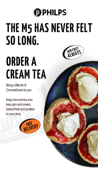 Cream Tea Delivered Free to Your Door
