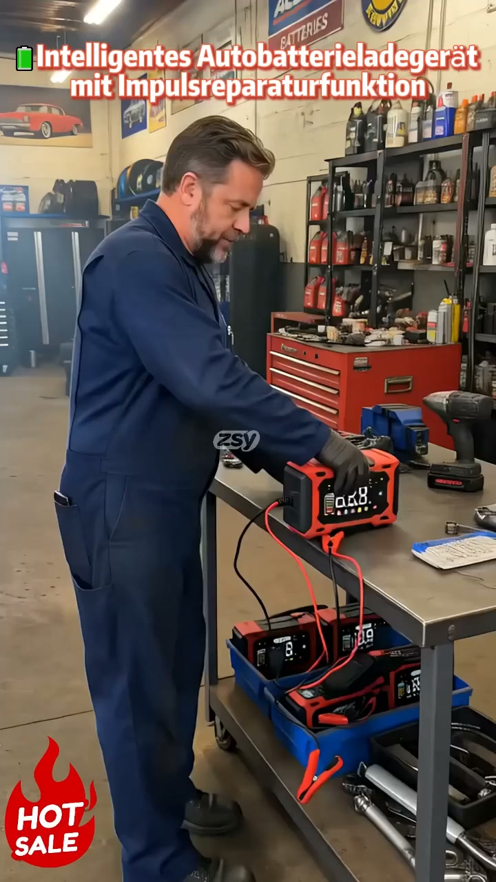FM‑E‑FAST intelligentes Batterieladegerät! Mit Pulstechnik zur Reparatur alter Akkus