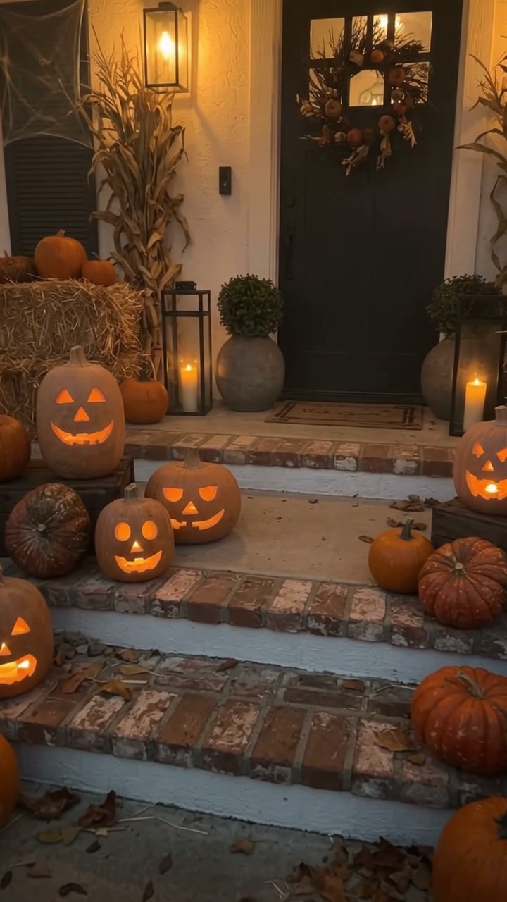 Pumpkin Halloween Decor: Fall Jack O Lantern
