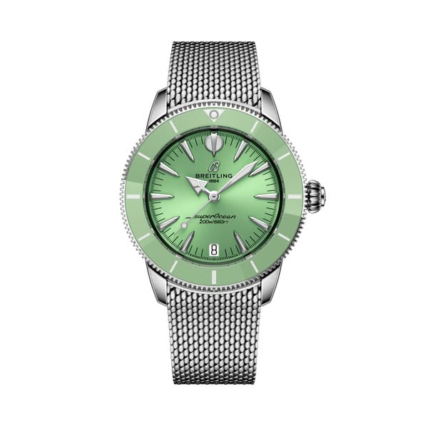 Breitling Superocean Heritage Automatic 36, Stainless steel-Green