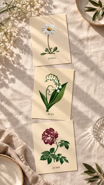 Daisy, Lily of the Valley & Rose