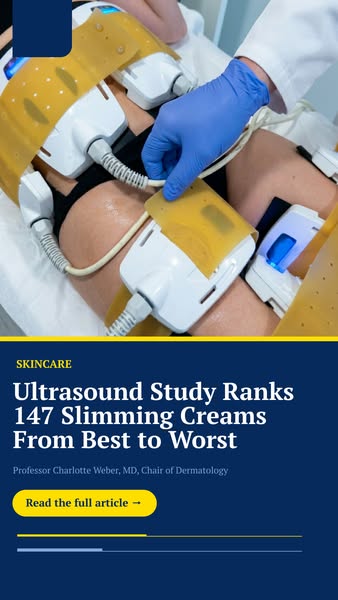 Ultrasound Study Ranks 147 Slimming Creams From Best to Worst