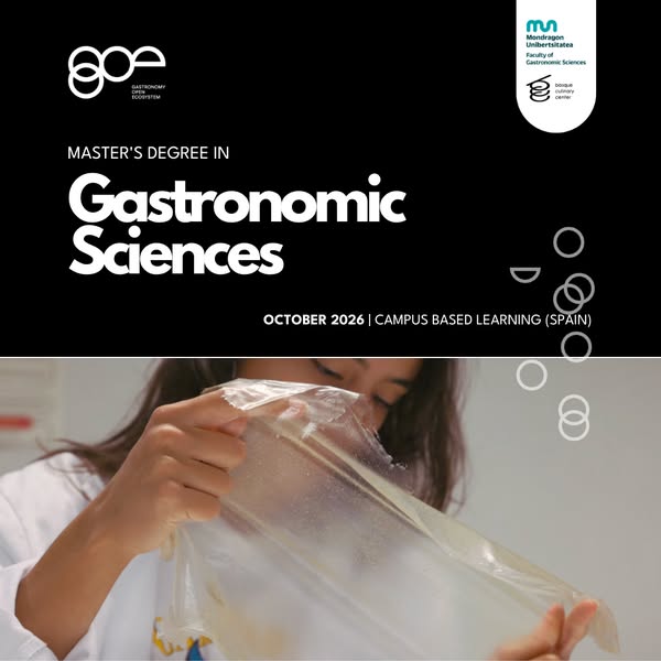 Master’s Degree in Gastronomic Sciences