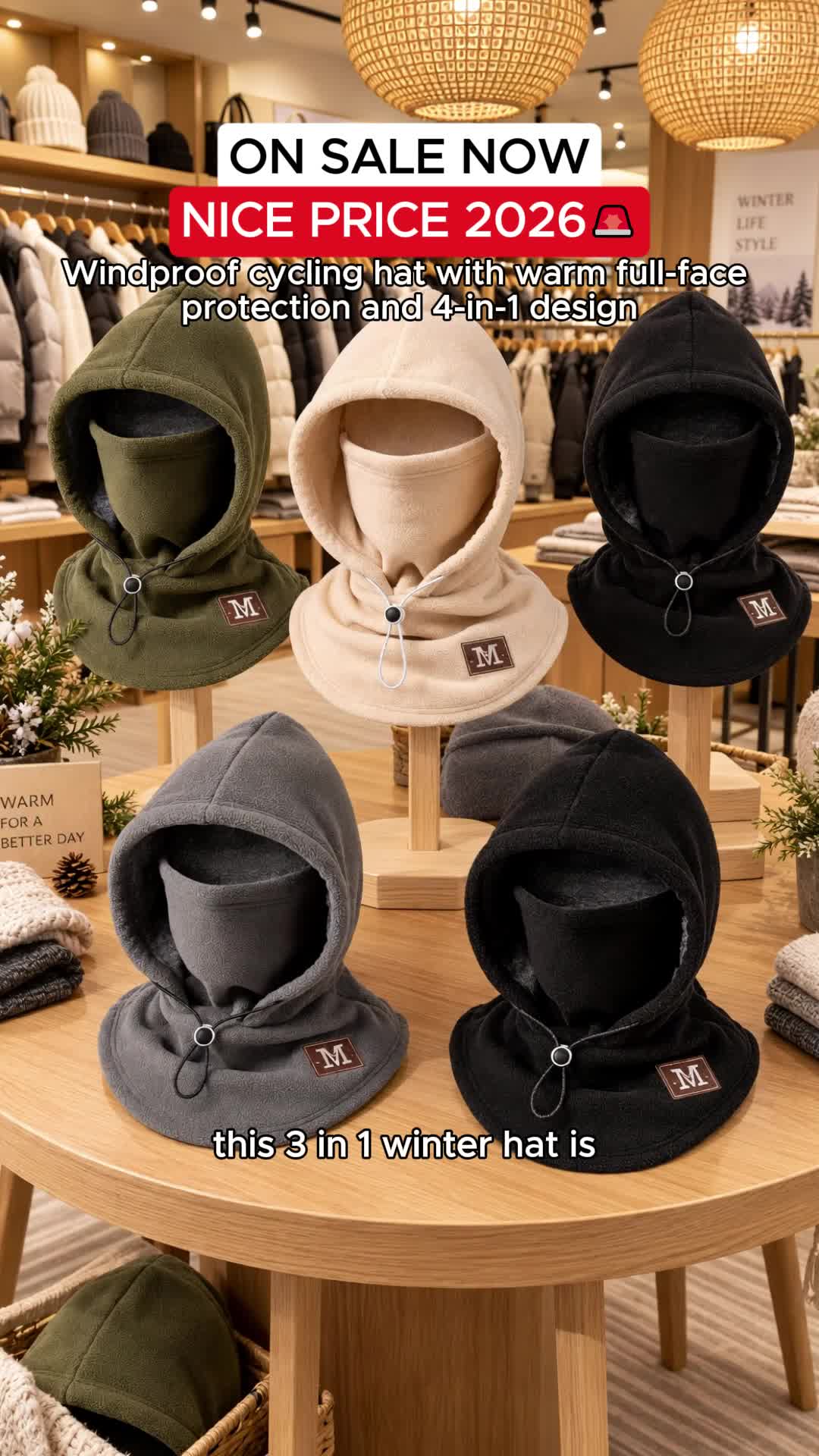 One Piece. Three Winter Essentials.