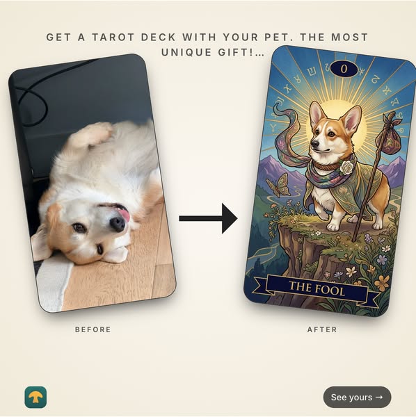 Personalized Tarot Deck — Up to 78 Cards With Your Face