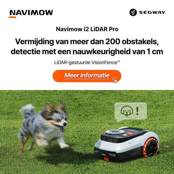 Navimow i2 LiDAR Pro — gratis garage
