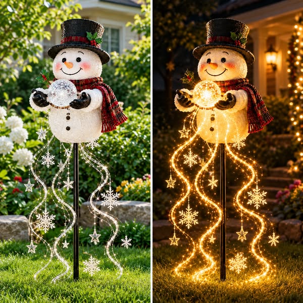 40% Off Early Bird Discount! - Snowman Magic Garden Stake Light
