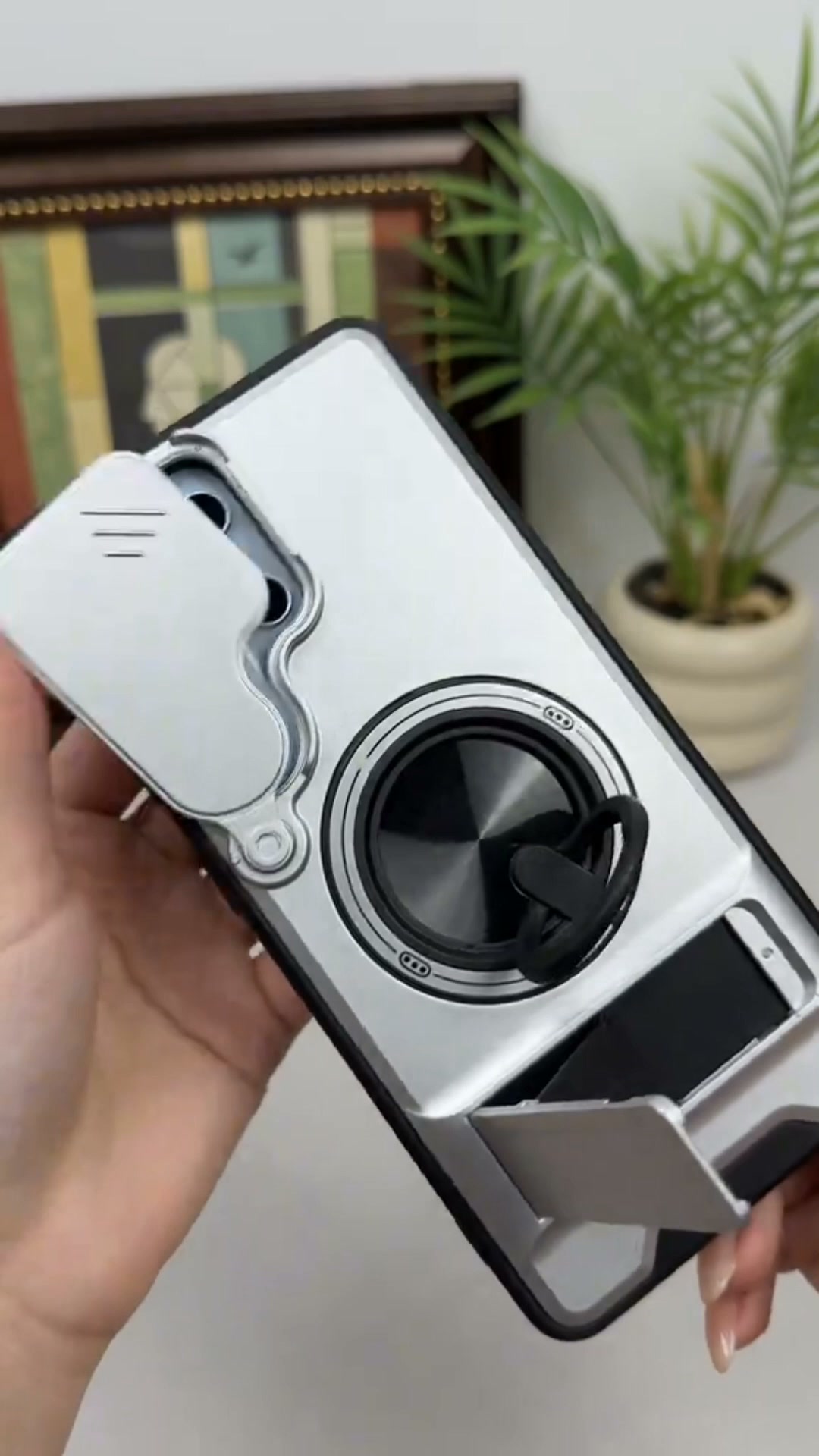 Rotating Magnetic Ring Stand · Sliding Cover