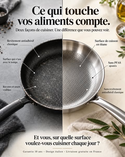Un revêtement s’use. Le métal non.