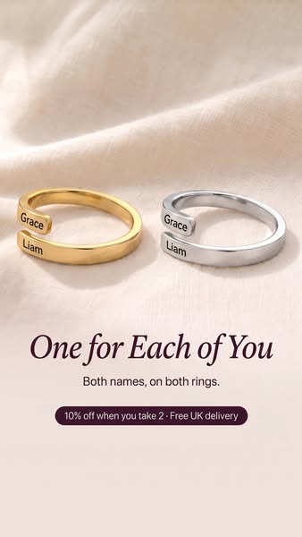Wrapped Around You Name Ring