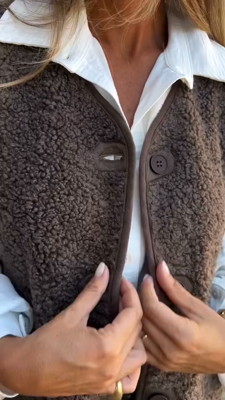Women's Autumn Button-Front Short Warm Vest