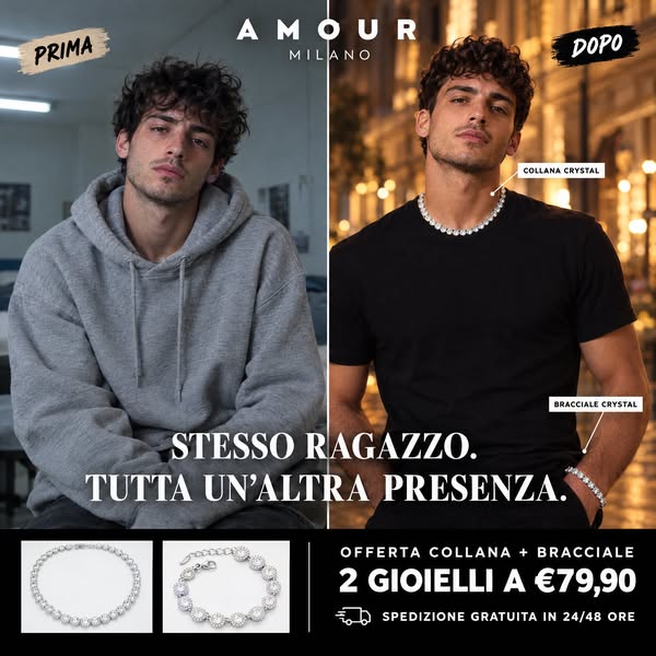 2 gioielli 79,90€ · per sempre, non una settimana