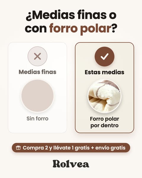 ¿Medias finas o con forro polar?