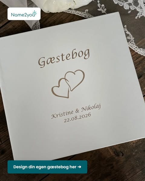 Personlig gæstebog til brylluppet