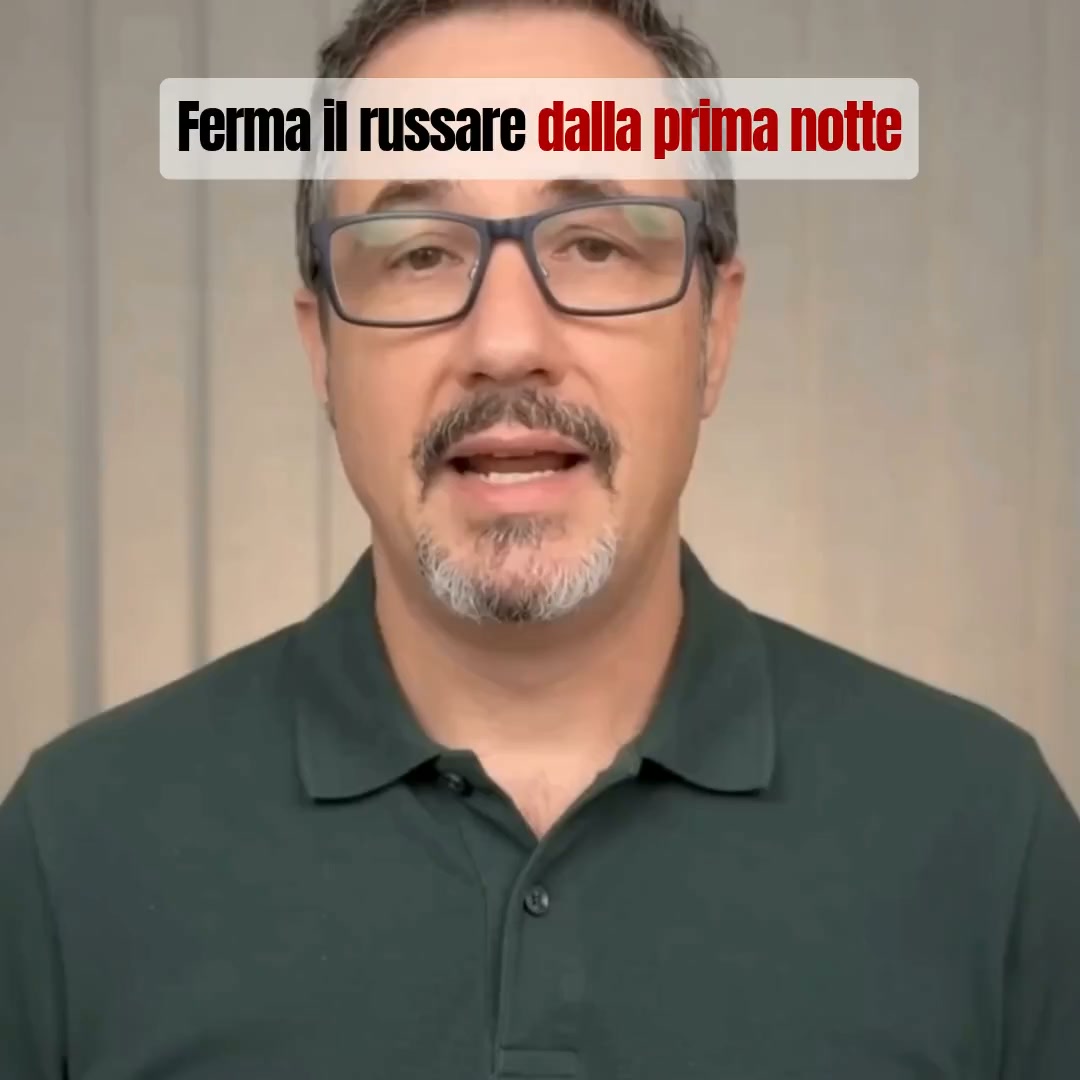 Ferma il russare dalla prima notte