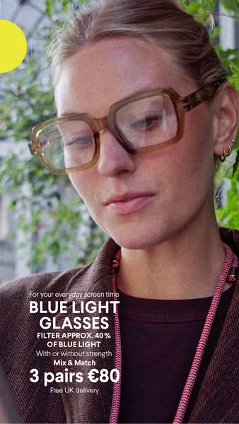 More screen time? Meet our Blue Light glasses