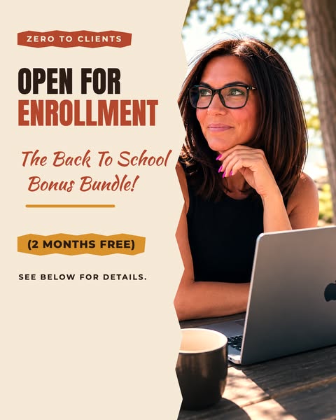 Zero To Clients Fall Enrollment Is Open