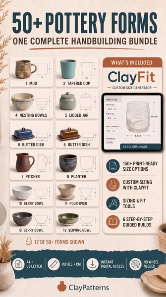 More Than a Pottery Template Bundle