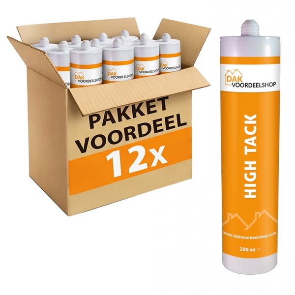 12 stuks High Tack Kit 290 ml (wit) - pakketvoordeel
