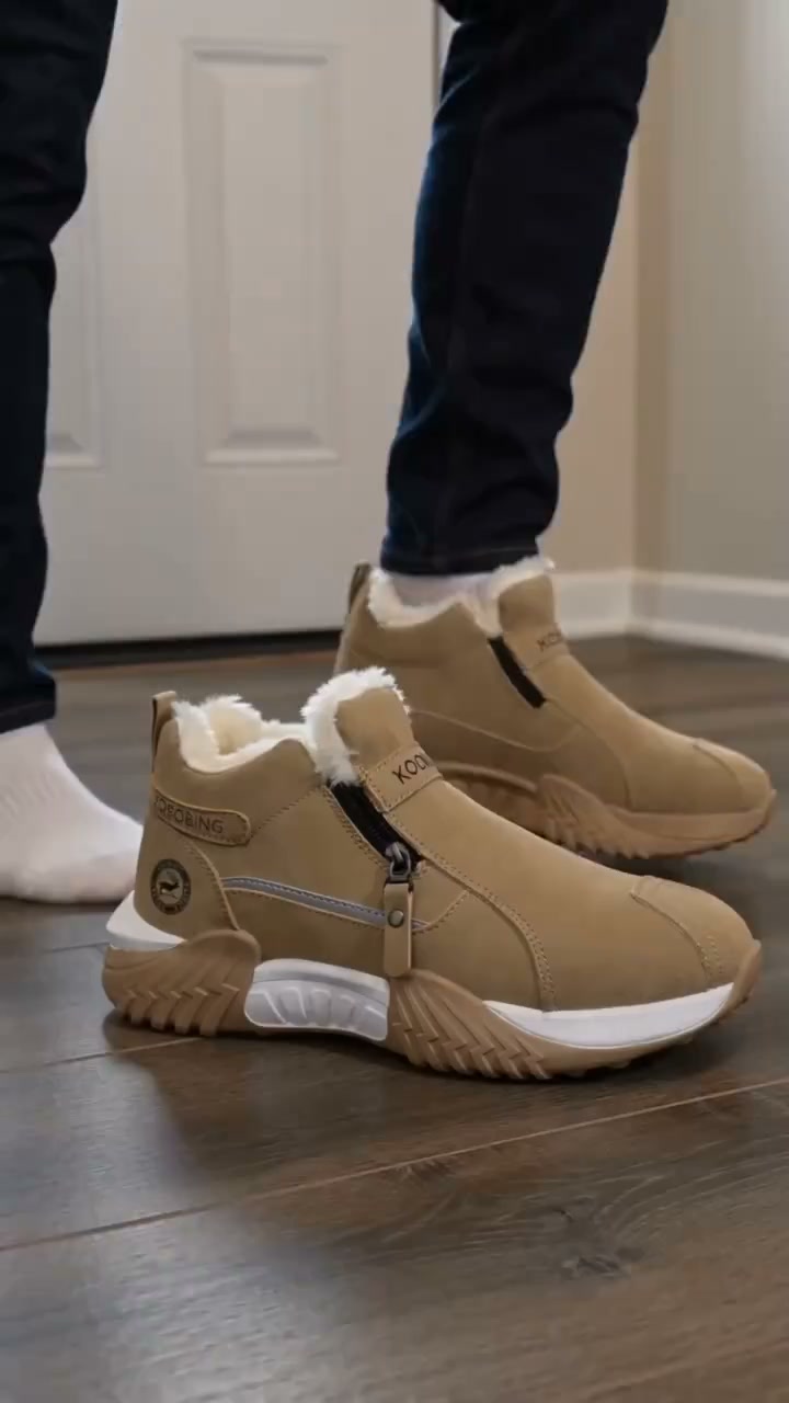 Fleece-Lined Winter Ankle Boots