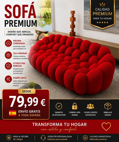 Sofa estilo burbuja
