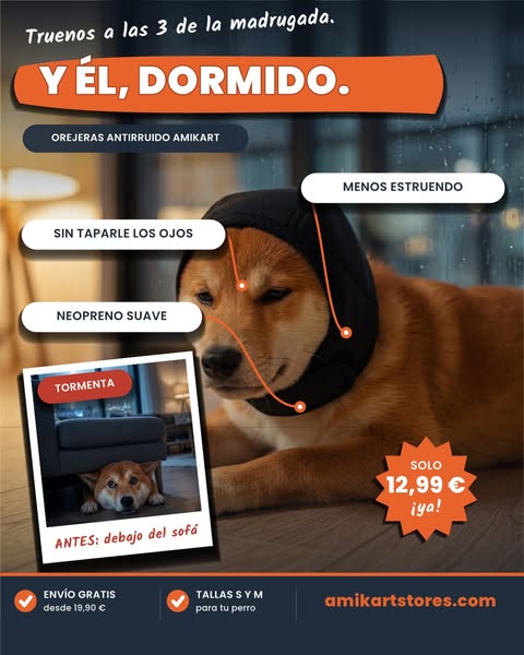 Orejeras antirruido para perros - 12,99 €