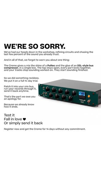 Creme - Bus Compressor and Mastering Equalizer