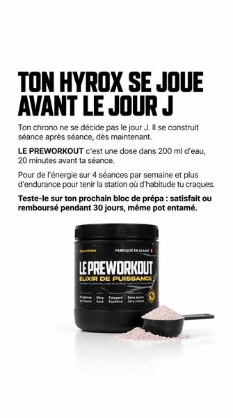LE MEILLEUR PRÉ-WORKOUT FRANÇAIS