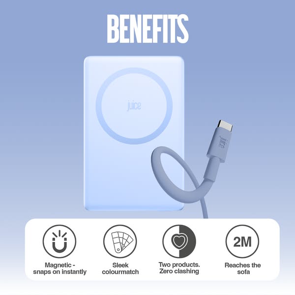 iPhone 18 Pro Burgundy, Glacier or Pink Charging Bundle | Juice MagTec™